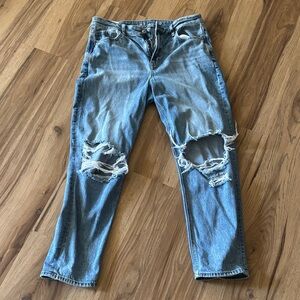 American Eagle Outfitters Blue Distressed Women's Jeans